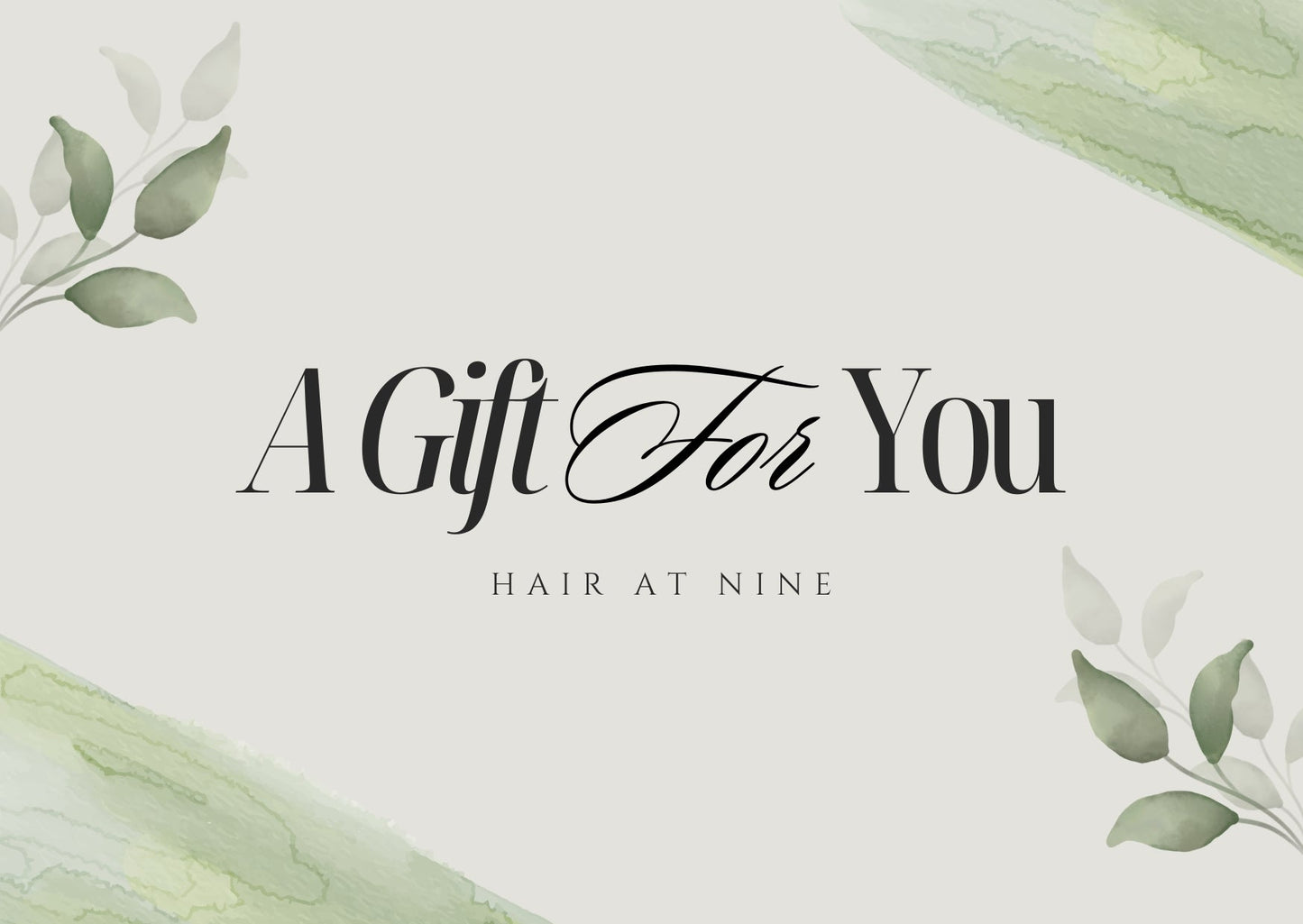 Hair At Nine Gift Card - Hair At Nine
