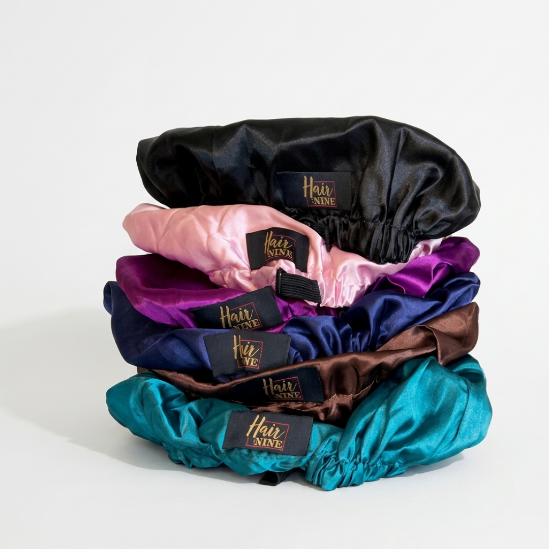 Double-layered Satin Bonnet w/ adjustable band