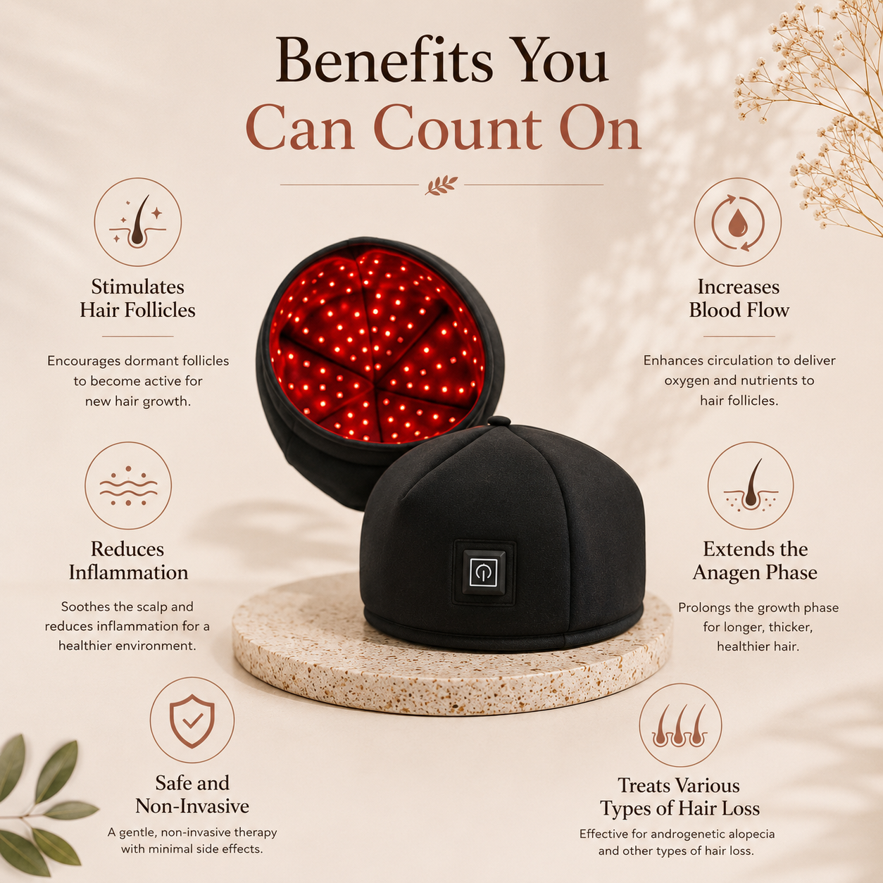 Red Light Therapy Cap