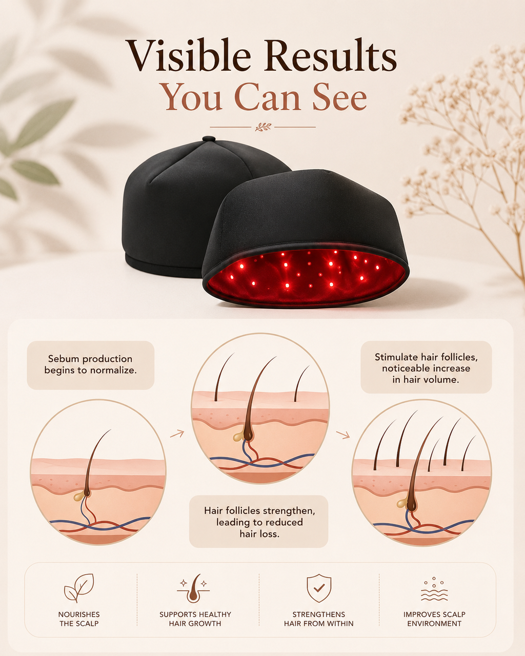 Red Light Therapy Cap