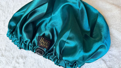 Double - layered Satin Bonnet w/ adjustable band - Hair At Nine