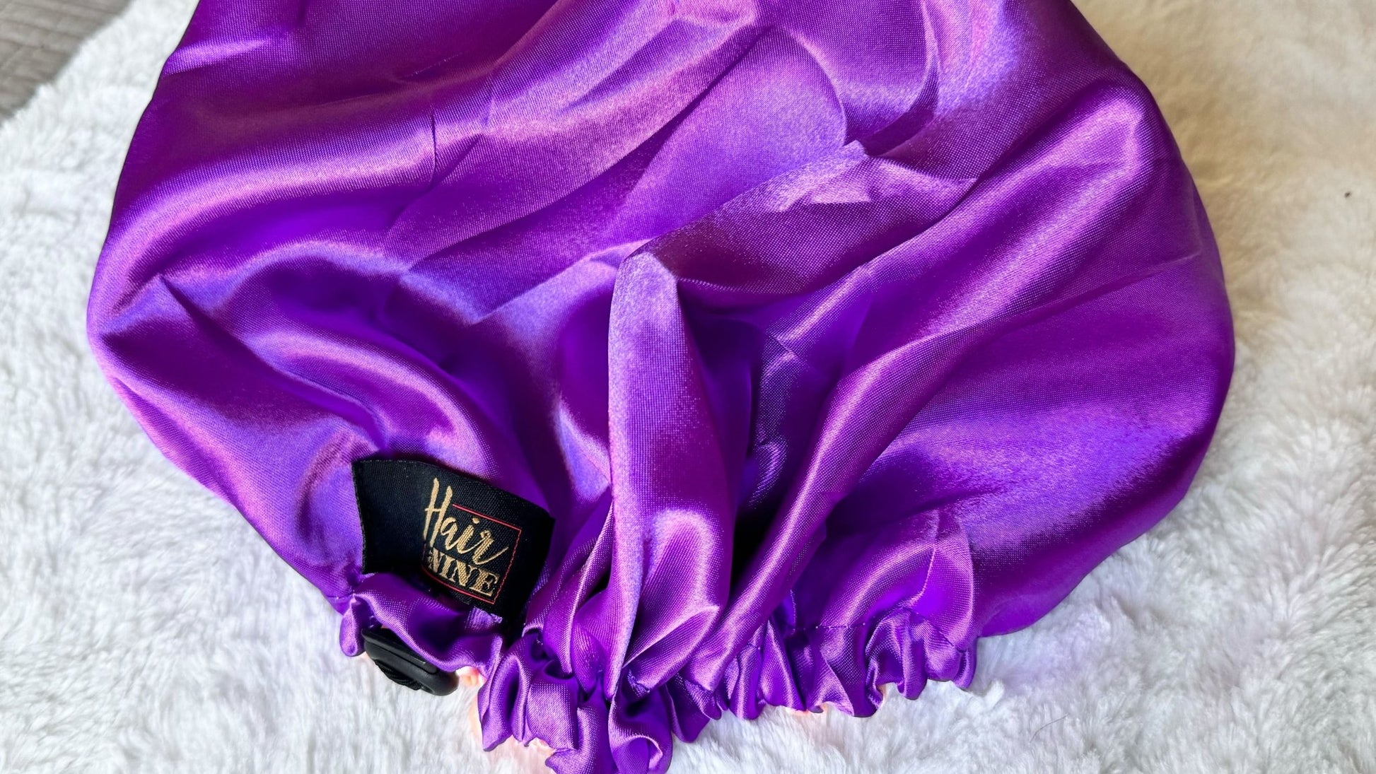 Double - layered Satin Bonnet w/ adjustable band - Hair At Nine