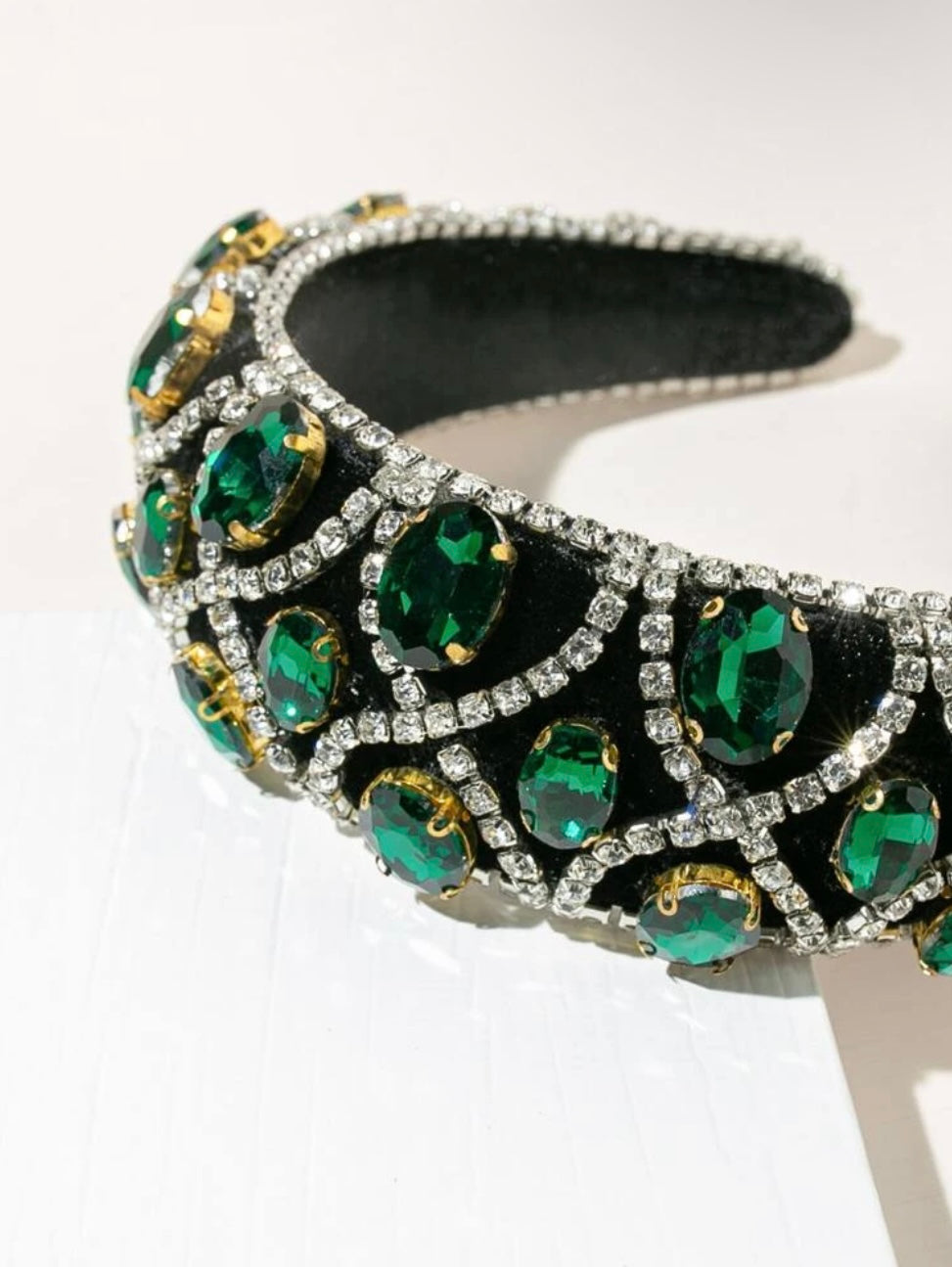 Emerald Jeweled headband